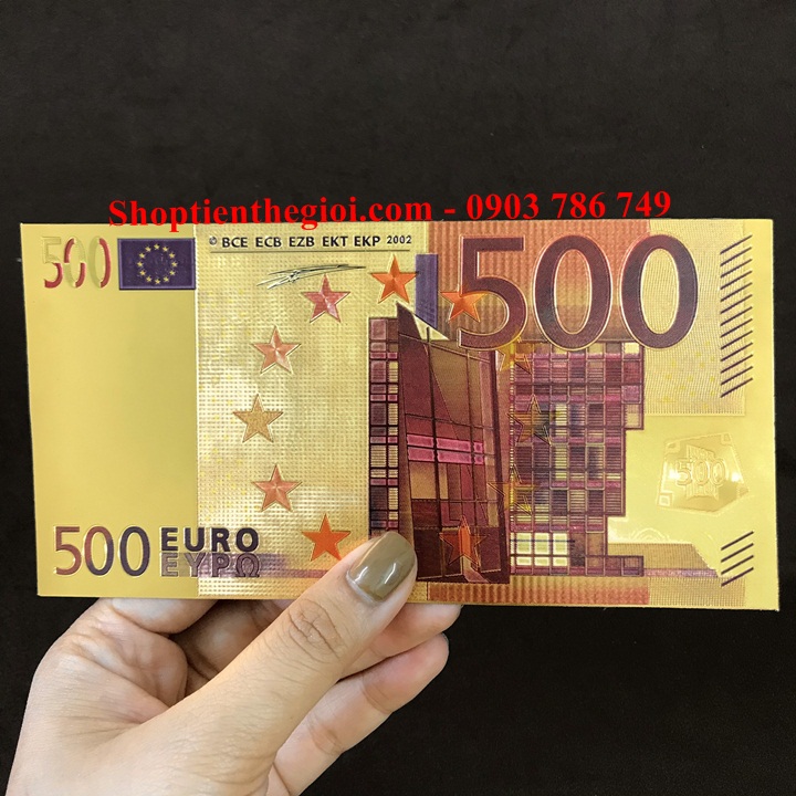 Tiền 500 EURO mạ vàng - SP000146 